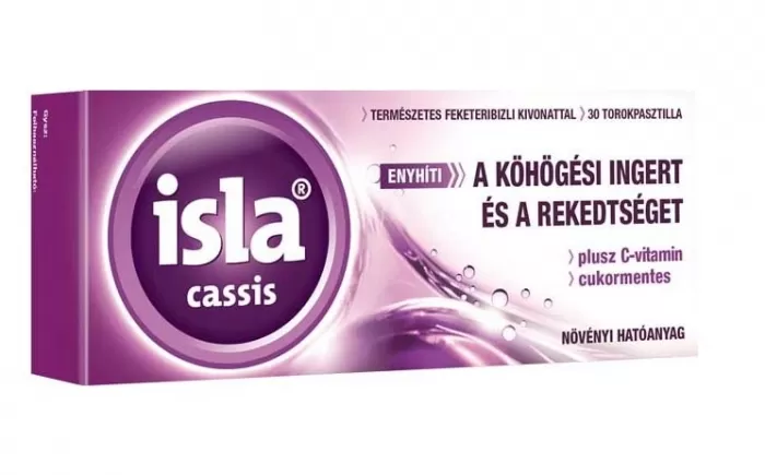 Winkler Lajos Gyógyszertár - Isla-cassis plus c szopogató tabletta 30x