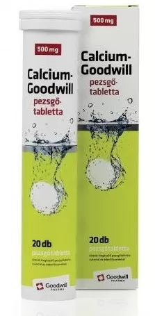 Winkler Lajos Gyógyszertár - Goodwill kalcium pezsgőtabletta 20x